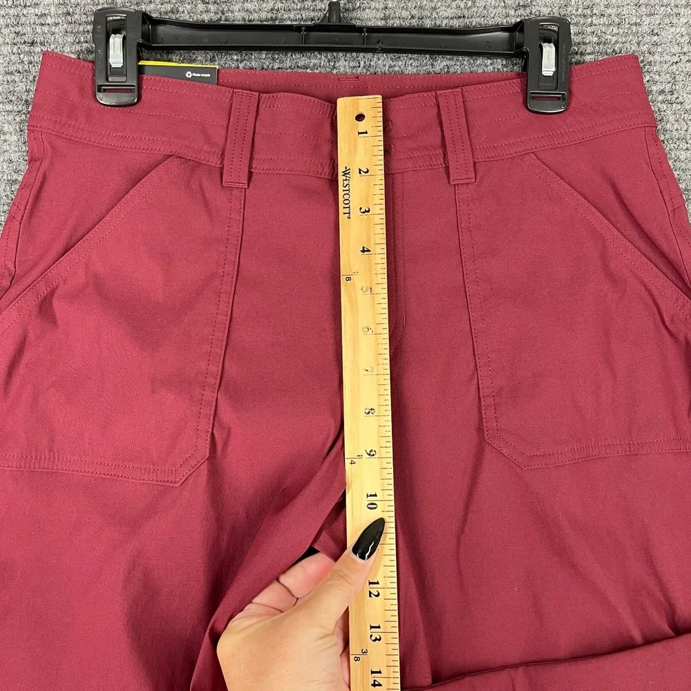 Eddie Bauer Rolled Hem Bermuda Shorts Womens 6 Stretch‎ Utility Pockets Hiking